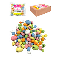 Декорация пасхальная 1,8-4 см "Яйца", НАБОР 45 шт., пенопласт, разноцветные, ЗОЛОТАЯ СКАЗКА, 592634