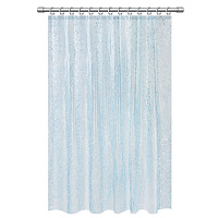 Шторка для ванной EVA, 180х200 см, кольца в комплекте, СИНЯЯ ЛЕДЯНАЯ СВЕЖЕСТЬ, PRIMILA (ПРИМИЛА), 700100