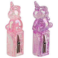 Точилка пластиковая MESHU "Cute unicorn", 1 отверстие, ассорти фото Точилка пластиковая MESHU "Cute unicorn", 1 отверстие, ассорти
