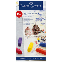 Пастель Faber-Castell "Soft pastels", 24 цвета, мини, картон. упаковка фото Пастель Faber-Castell "Soft pastels", 24 цвета, мини, картон. упаковка
