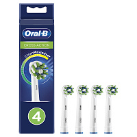 Насадки для электрической зубной щетки КОМПЛЕКТ 4 шт. ORAL-B (Орал-би) Cross Action EB50RX, 80348194 фото Насадки для электрической зубной щетки КОМПЛЕКТ 4 шт. ORAL-B (Орал-би) Cross Action EB50RX, 80348194