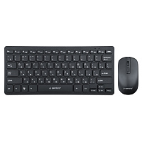 Набор беспроводной GEMBIRD KBS-9100, клавиатура 78 клавиш, мышь 4 кнопки, 1600 DPI, 2.4 ГГц, черный фото Набор беспроводной GEMBIRD KBS-9100, клавиатура 78 клавиш, мышь 4 кнопки, 1600 DPI, 2.4 ГГц, черный
