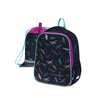 Ранец Berlingo Expert Mini "Dragonfly" 36*27*14см, 2 отделения, 2 кармана, анатомическая спинка, мешок для обуви фото Ранец Berlingo Expert Mini "Dragonfly" 36*27*14см, 2 отделения, 2 кармана, анатомическая спинка, мешок для обуви
