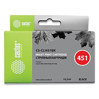 Картридж струйный CACTUS (CS-CLI451BK) для CANON Pixma iP7240, черный фото Картридж струйный CACTUS (CS-CLI451BK) для CANON Pixma iP7240, черный