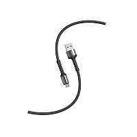 Кабель Smartbuy S26, USB - micro-USB, 3A output, нейлоновая оплетка, 1м, черный фото Кабель Smartbuy S26, USB - micro-USB, 3A output, нейлоновая оплетка, 1м, черный