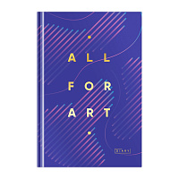 Ежедневник недатированный А5, 160л., 7БЦ, OfficeSpace "Моноколор. All for art", матовая ламинация, тиснение золотой фольгой фото Ежедневник недатированный А5, 160л., 7БЦ, OfficeSpace "Моноколор. All for art", матовая ламинация, тиснение золотой фольгой