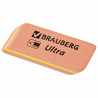 Ластик BRAUBERG "Ultra", 41х14х8 мм, оранжевый, натуральный каучук, 228705 фото Ластик BRAUBERG "Ultra", 41х14х8 мм, оранжевый, натуральный каучук, 228705