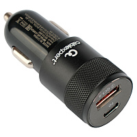 Зарядное устройство автомобильное CABLEXPERT 38 Вт, 3 А, QC3.0/PD, 1 х USB, 1 х Type-C, MP3A-UC-CAR24 фото Зарядное устройство автомобильное CABLEXPERT 38 Вт, 3 А, QC3.0/PD, 1 х USB, 1 х Type-C, MP3A-UC-CAR24