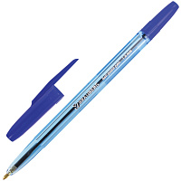 Ручка шариковая BRAUBERG "Carina Blue", СИНЯЯ, корпус тонированный синий, узел 1 мм, линия письма 0,5 мм, 141669 фото Ручка шариковая BRAUBERG "Carina Blue", СИНЯЯ, корпус тонированный синий, узел 1 мм, линия письма 0,5 мм, 141669