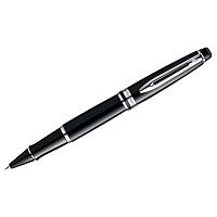Ручка-роллер Waterman "Expert Black Lacquer СT", черная, 0,8мм, подарочная упаковка фото Ручка-роллер Waterman "Expert Black Lacquer СT", черная, 0,8мм, подарочная упаковка