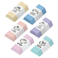 Ластик Berlingo "Pastel", термопластичная резина, цвета ассорти, 50*28*12мм фото Ластик Berlingo "Pastel", термопластичная резина, цвета ассорти, 50*28*12мм