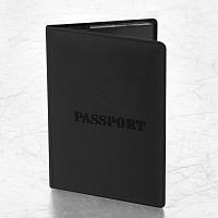 Обложка для паспорта, мягкий полиуретан, "PASSPORT", черная, STAFF, 238407 фото Обложка для паспорта, мягкий полиуретан, "PASSPORT", черная, STAFF, 238407