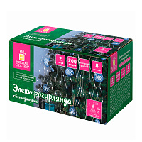 Электрогирлянда-конский хвост комнатная, 2 м, 200 LED, холодный белый, 220 V, ЗОЛОТАЯ СКАЗКА, 591366