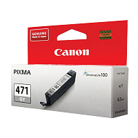 Картридж струйный CANON (CLI-471GY) PIXMA MG5740/MG6840/MG7740, серый, оригинальный, ресурс 780 стр., 0404C001 фото Картридж струйный CANON (CLI-471GY) PIXMA MG5740/MG6840/MG7740, серый, оригинальный, ресурс 780 стр., 0404C001