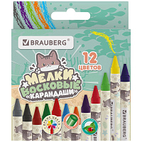 Восковые мелки BRAUBERG "МИЛЫЕ КОТЫ", НАБОР 12 цветов, 273229 фото Восковые мелки BRAUBERG "МИЛЫЕ КОТЫ", НАБОР 12 цветов, 273229