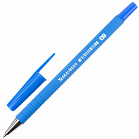 Ручка шариковая BRAUBERG "Capital blue", СИНЯЯ, корпус soft-touch голубой, узел 0,7 мм, линия письма 0,35 мм, 142493 фото Ручка шариковая BRAUBERG "Capital blue", СИНЯЯ, корпус soft-touch голубой, узел 0,7 мм, линия письма 0,35 мм, 142493