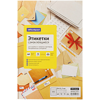 Этикетки самоклеящиеся А4 50л. OfficeSpace, белые, 65 фр. (38*21,2), 70г/м2 фото Этикетки самоклеящиеся А4 50л. OfficeSpace, белые, 65 фр. (38*21,2), 70г/м2