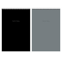 Блокнот ДЭК А4 198х297 мм, 80 л., КОМПЛЕКТ 2 шт., гребень, подложка, BRAUBERG "Minimal Classic", 116452 фото Блокнот ДЭК А4 198х297 мм, 80 л., КОМПЛЕКТ 2 шт., гребень, подложка, BRAUBERG "Minimal Classic", 116452