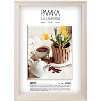 Рамка деревянная 21*30см, OfficeSpace, №2, Natural фото Рамка деревянная 21*30см, OfficeSpace, №2, Natural