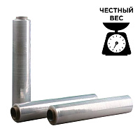 Стрейч-пленка для ручной упаковки, 50 см х 220 м, 20 мкм, вес 2 кг, СМЕСОВОЕ СЫРЬЕ, растяжение 220% фото Стрейч-пленка для ручной упаковки, 50 см х 220 м, 20 мкм, вес 2 кг, СМЕСОВОЕ СЫРЬЕ, растяжение 220%