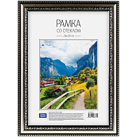 Рамка пластиковая 21*30см, OfficeSpace, №7, серебро фото Рамка пластиковая 21*30см, OfficeSpace, №7, серебро
