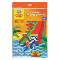 Цветная пористая резина (пенка EVA) Мульти-Пульти, А4, 10л., 10цв., 2мм, "Приключения Енота фото Цветная пористая резина (пенка EVA) Мульти-Пульти, А4, 10л., 10цв., 2мм, "Приключения Енота