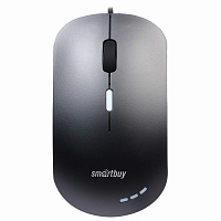 Мышь проводная бесшумная SMARTBUY 288-K, USB, 2 кнопки + 1 колесо, оптическая, черная, 02019, SBM-288-K фото Мышь проводная бесшумная SMARTBUY 288-K, USB, 2 кнопки + 1 колесо, оптическая, черная, 02019, SBM-288-K