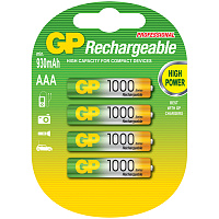 Аккумулятор GP AAA (HR03) 1000mAh 4BL фото Аккумулятор GP AAA (HR03) 1000mAh 4BL