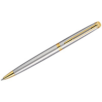 Ручка шариковая Waterman "Hemisphere Stainless Steel GT" синяя, 1,0мм, подарочная упаковка фото Ручка шариковая Waterman "Hemisphere Stainless Steel GT" синяя, 1,0мм, подарочная упаковка