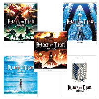 Тетрадь А5, 48 л., HATBER скоба, клетка, обложка картон, "Атака Титанов_Выпуск №1" (микс в спайке), 083429, 48Т5В1