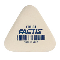 Ластик FACTIS (Испания) TRI 24, 51х46х12 мм, белый, треугольный, мягкий, PMFTRI24 фото Ластик FACTIS (Испания) TRI 24, 51х46х12 мм, белый, треугольный, мягкий, PMFTRI24