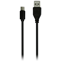 Кабель Smartbuy iK-3112, USB - Type-C, 2A output, 1м, черный фото Кабель Smartbuy iK-3112, USB - Type-C, 2A output, 1м, черный