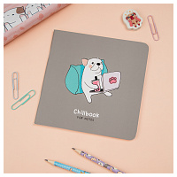 Записная книжка 170*170мм 40л. на скрепке MESHU "Chillbook", soft-touch ламинация, выборочный УФ-лак, блок без линовки, 80г/м2 фото Записная книжка 170*170мм 40л. на скрепке MESHU "Chillbook", soft-touch ламинация, выборочный УФ-лак, блок без линовки, 80г/м2