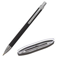 Ручка подарочная шариковая BRAUBERG "Allegro", СИНЯЯ, корпус черный с хромированными деталями, линия письма 0,5 мм, 143491 фото Ручка подарочная шариковая BRAUBERG "Allegro", СИНЯЯ, корпус черный с хромированными деталями, линия письма 0,5 мм, 143491
