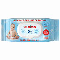 Салфетки влажные 120 шт., ДЕТСКИЕ, универсальные, с пластиковым клапаном, LAIMA "Kids", 128079 фото Салфетки влажные 120 шт., ДЕТСКИЕ, универсальные, с пластиковым клапаном, LAIMA "Kids", 128079