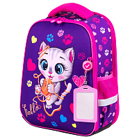 Ранец BRAUBERG FIT, 2 отделения, "Playing kitty", 3D-панель, 38х27х14 см, 270615 фото Ранец BRAUBERG FIT, 2 отделения, "Playing kitty", 3D-панель, 38х27х14 см, 270615