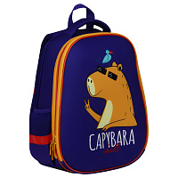 Ранец ArtSpace School Friend "Capybara" 39*30*18см, 2 отделения, 2 кармана, анатомическая спинка фото Ранец ArtSpace School Friend "Capybara" 39*30*18см, 2 отделения, 2 кармана, анатомическая спинка