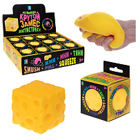 Игрушка-антистресс "Крутой замес. Сыр", 6 см, дисплей, 1TOY, Т23823 фото Игрушка-антистресс "Крутой замес. Сыр", 6 см, дисплей, 1TOY, Т23823