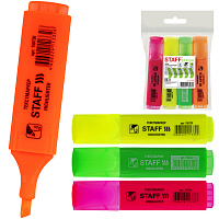 Набор текстовыделителей STAFF "EVERYDAY" HL-243, 4 шт., АССОРТИ, линия 1-5 мм, 151243