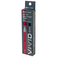 Ручки шариковые с грипом BRAUBERG "VIVID", НАБОР 3 ШТУКИ, СИНИЕ, SOFT TOUCH покрытие, узел 0,7 мм, линия письма 0,35 мм, 144401 фото Ручки шариковые с грипом BRAUBERG "VIVID", НАБОР 3 ШТУКИ, СИНИЕ, SOFT TOUCH покрытие, узел 0,7 мм, линия письма 0,35 мм, 144401