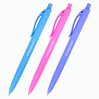 Ручка шариковая масляная автоматическая BRAUBERG "FRUITY Pastel", СИНЯЯ, корпус soft-touch, узел 0,7 мм, линия письма 0,35 мм, 142959, OBPR323 фото Ручка шариковая масляная автоматическая BRAUBERG "FRUITY Pastel", СИНЯЯ, корпус soft-touch, узел 0,7 мм, линия письма 0,35 мм, 142959, OBPR323