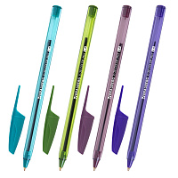 Ручка шариковая BRAUBERG X-30 COLOR MIX, СИНЯЯ, мягкое письмо, пишущий узел 1 мм, линия письма 0,5 мм, 144335 фото Ручка шариковая BRAUBERG X-30 COLOR MIX, СИНЯЯ, мягкое письмо, пишущий узел 1 мм, линия письма 0,5 мм, 144335