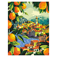 Картина по номерам на холсте с глиттером ТРИ СОВЫ "Средиземноморское побережье", 30*40, с акриловыми красками и кистями фото Картина по номерам на холсте с глиттером ТРИ СОВЫ "Средиземноморское побережье", 30*40, с акриловыми красками и кистями