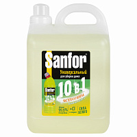 Универсальное чистящее средство Санфор Лимонная свежесть гель 5 л