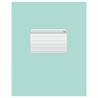 Тетрадь А5, 48 л., HATBER-ECO скоба, офсет №2 ЭКОНОМ, клетка, обложка мелованная бумага, "Зеленая", 075743, 48Т5D1_27731