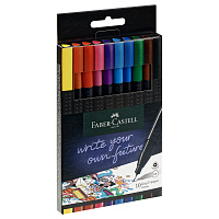 Набор капиллярных ручек Faber-Castell Grip Finepen 10 цветов фото Набор капиллярных ручек Faber-Castell Grip Finepen 10 цветов