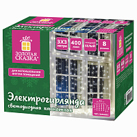 Электрогирлянда-занавес комнатная "Штора" 3х3 м, 400 LED, холодный белый, 220 V, ЗОЛОТАЯ СКАЗКА, 591335 фото Электрогирлянда-занавес комнатная "Штора" 3х3 м, 400 LED, холодный белый, 220 V, ЗОЛОТАЯ СКАЗКА, 591335