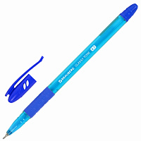 Ручка шариковая масляная с грипом BRAUBERG GLASSY TONE, СИНЯЯ, узел 0,7 мм, линия письма 0,35 мм, 144108 фото Ручка шариковая масляная с грипом BRAUBERG GLASSY TONE, СИНЯЯ, узел 0,7 мм, линия письма 0,35 мм, 144108