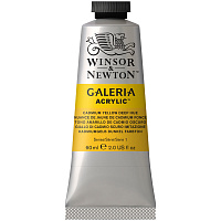 Краска акриловая художественная Winsor&Newton "Galeria", 60мл, туба, насыщенно-желтый кадмий фото Краска акриловая художественная Winsor&Newton "Galeria", 60мл, туба, насыщенно-желтый кадмий
