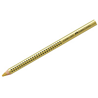 Карандаш Faber-Castell "Jumbo Grip" золотой металлик, трехгран., утолщен., заточен. фото Карандаш Faber-Castell "Jumbo Grip" золотой металлик, трехгран., утолщен., заточен.